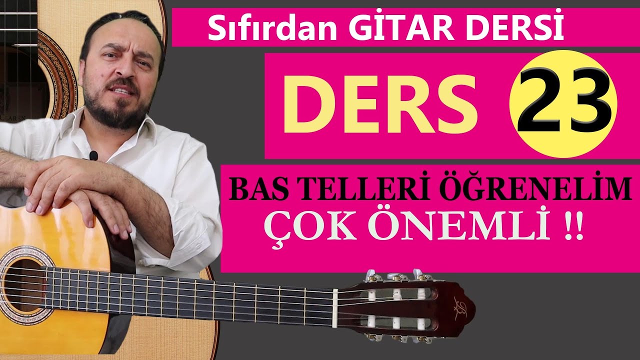 GİTARDA BAS TELLERİ KOLAYCA ÖĞRENELİM (ÇOK ÖNEMLİ KONU)