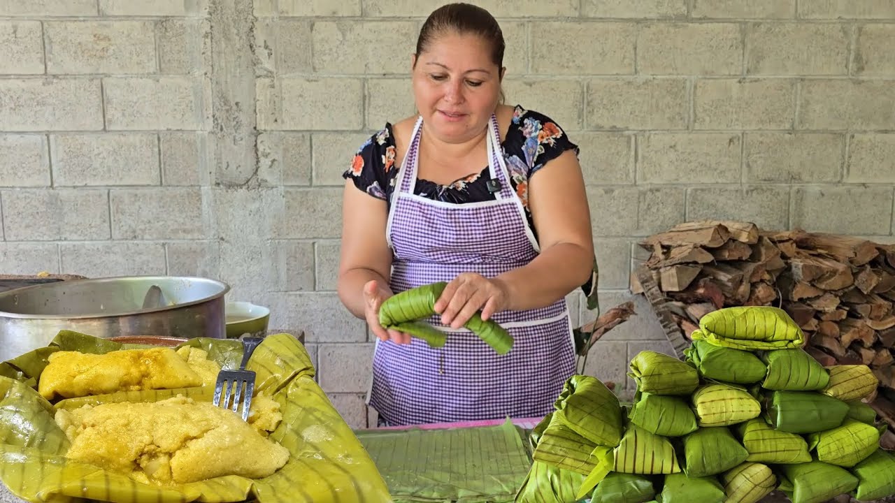 Cociné TAMALES de POLLO en mi COCINA de LEÑA. Los más AUTÉNTICOS y Deliciosos.