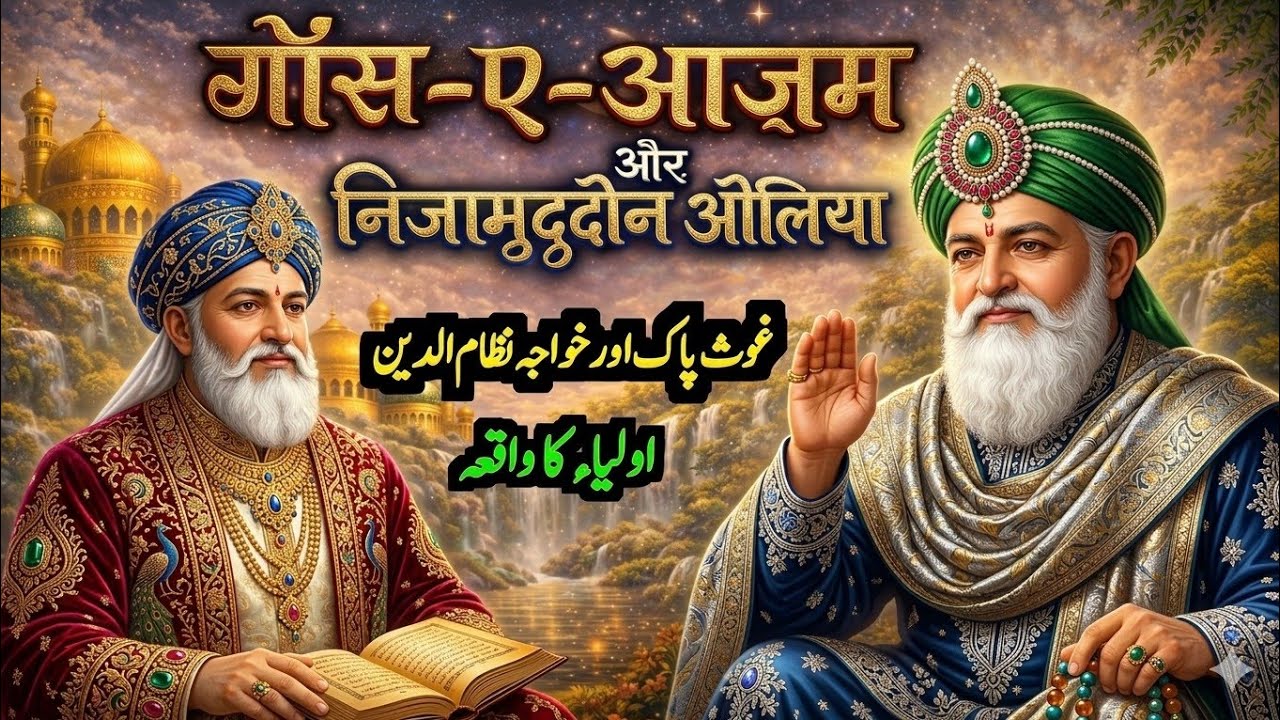 Hazrat Ghous e Azam Aur Khawaja Nizaamuddin Aulia Ki Mullaqat Ka Waqia | Ghous pak Ki Karamat Wazaif