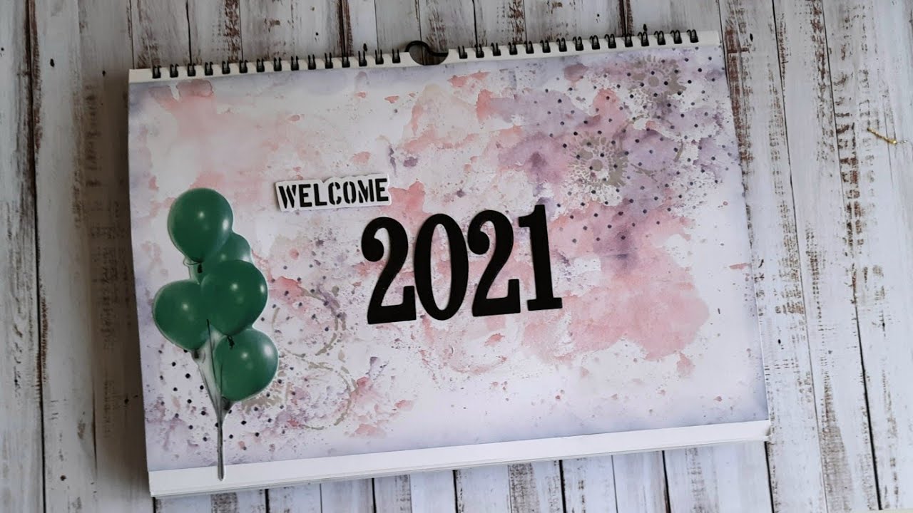 Fotokalender gestalten, für 2021, mit Luxe Paper Block von Action, Fotokalender mit Actionmaterial