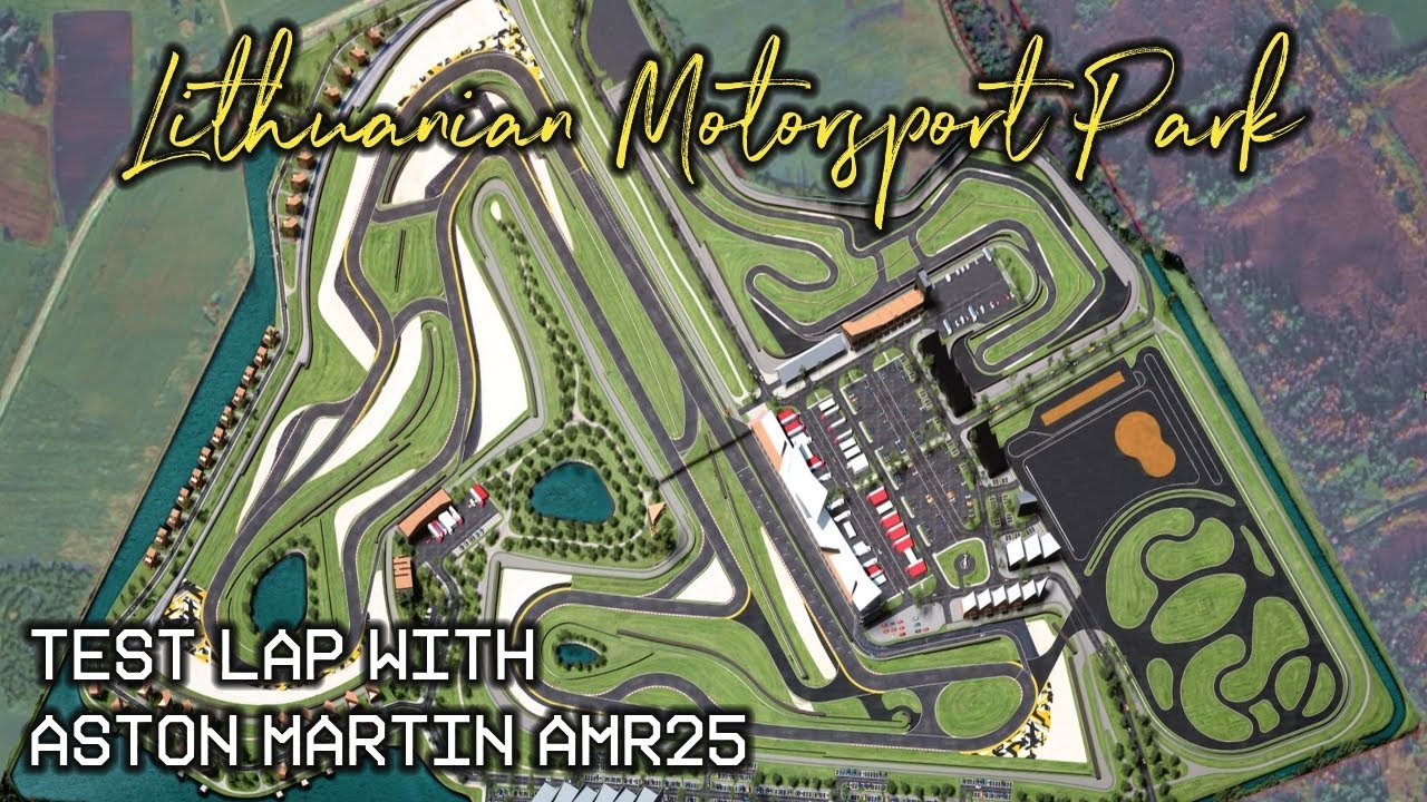 F1c Test Facility|Test lap on Lithuanian Motorsport Park with Aston Martin AMR25