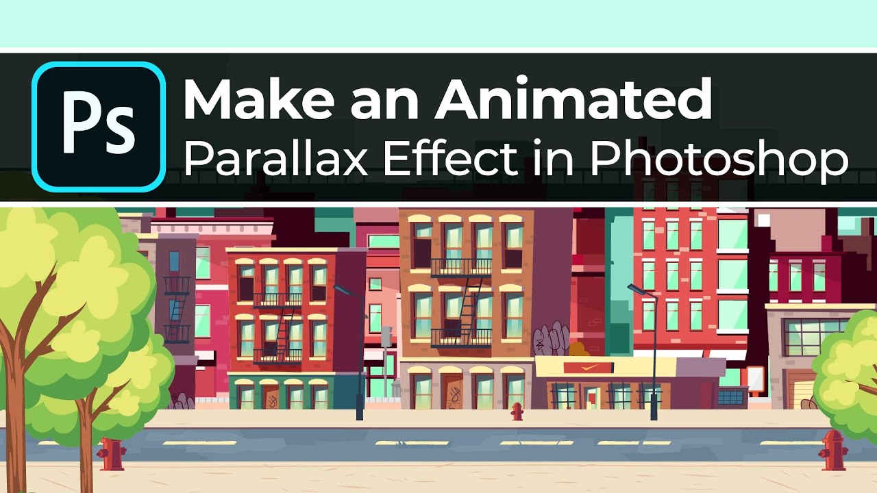 How to Make an Animated parallax in Photoshop | Photoshop Tutorial