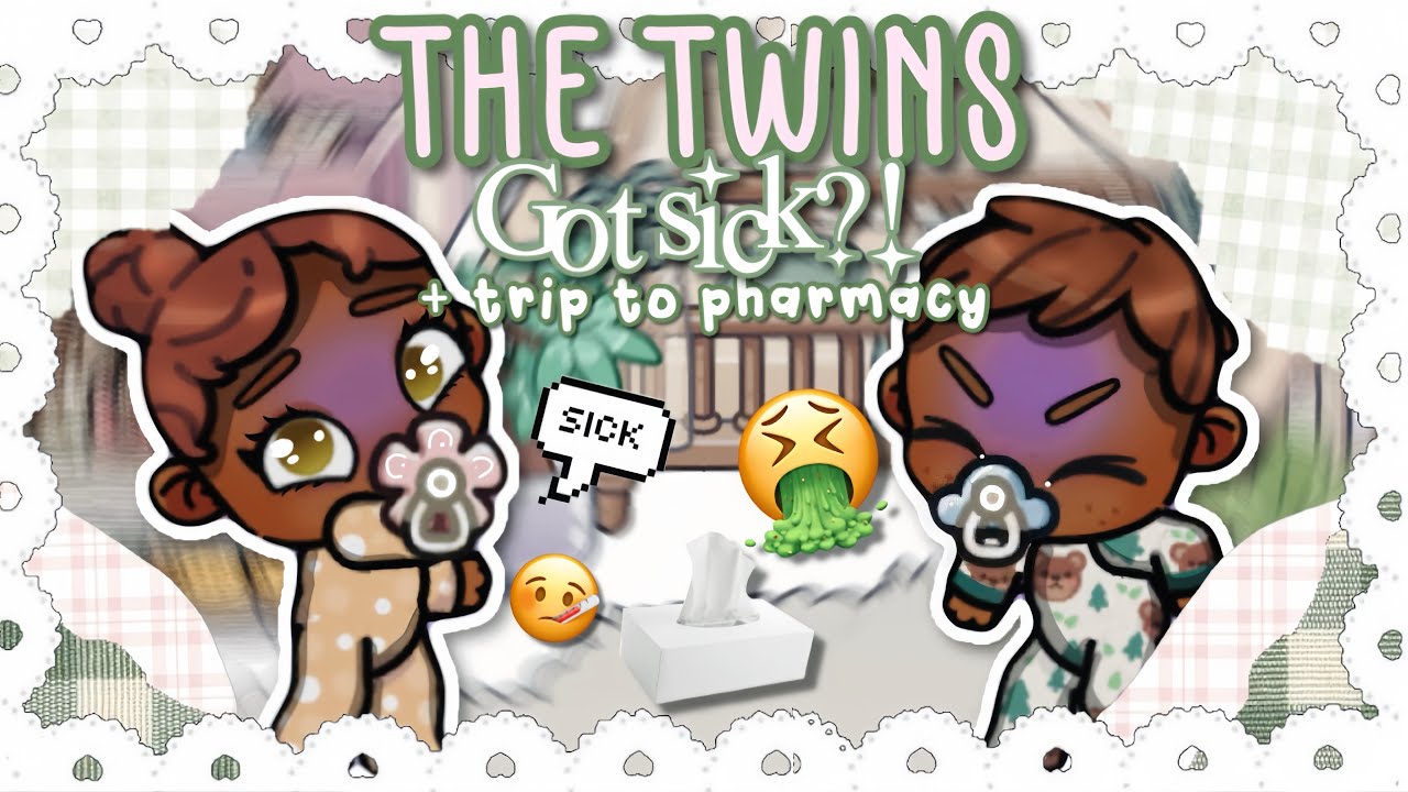 THE TWINS GOT SICK?! 🤧🤮🤒 *trip to pharmacy* || voiced 🎙️|| avatargrace || Avatar World.