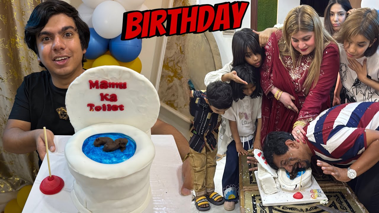 Tatti Wala Cake Kata 😂 Mamu Ki Birthday 😍