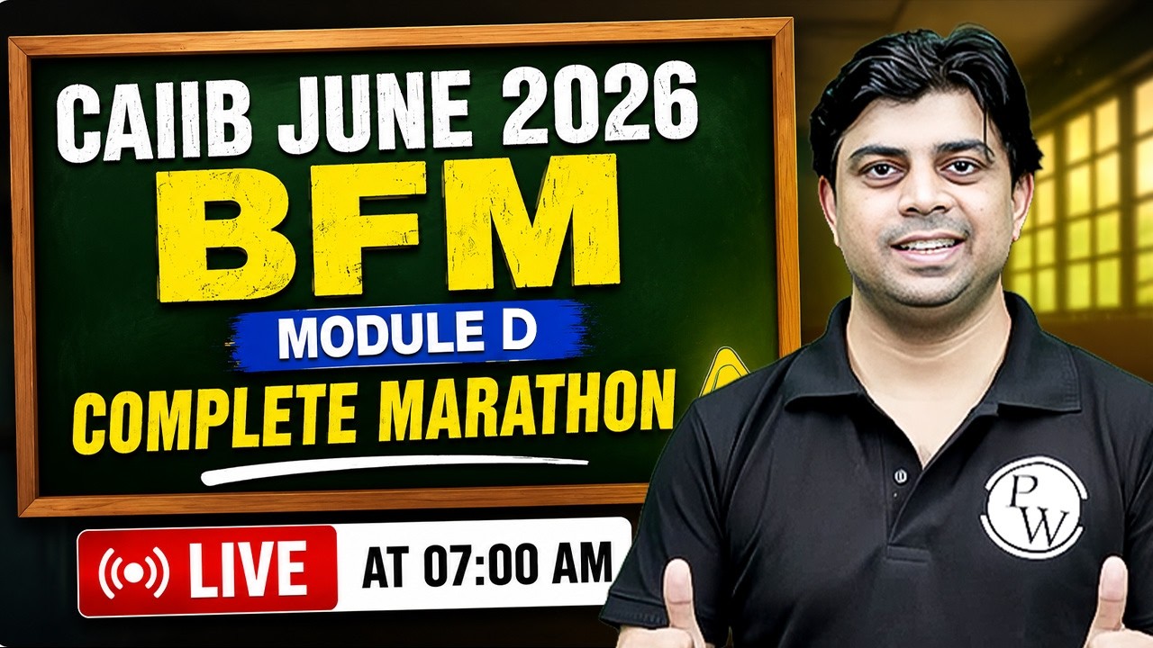 BFM Marathon | CAIIB BFM Module D Mini Marathon | BFM Marathon June 2026 | by Akhilesh Sir