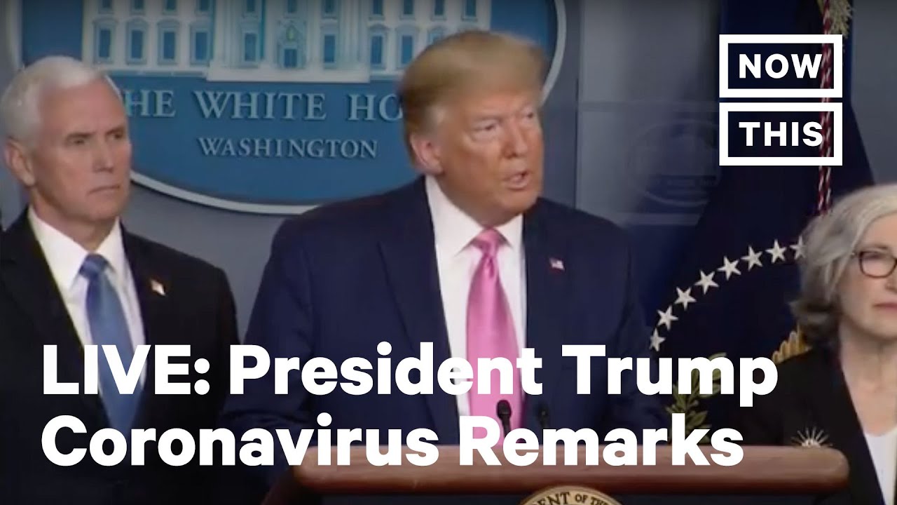 Президент Трамп выступает с заявлением о коронавирусе | ПРЯМОЙ ЭФИР | NowThis
