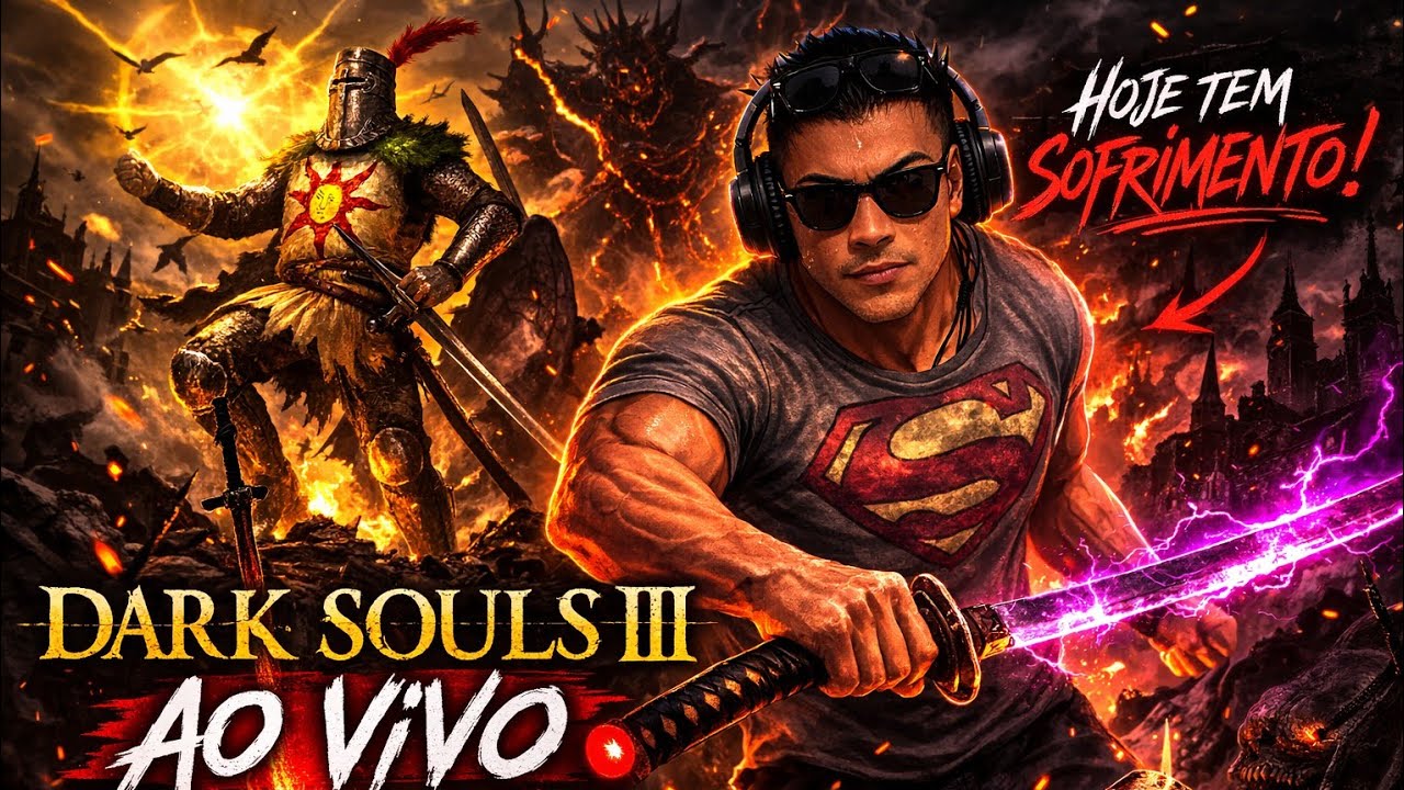 A DOR CONTINUA  DARK SOULS 3 AO VIVO