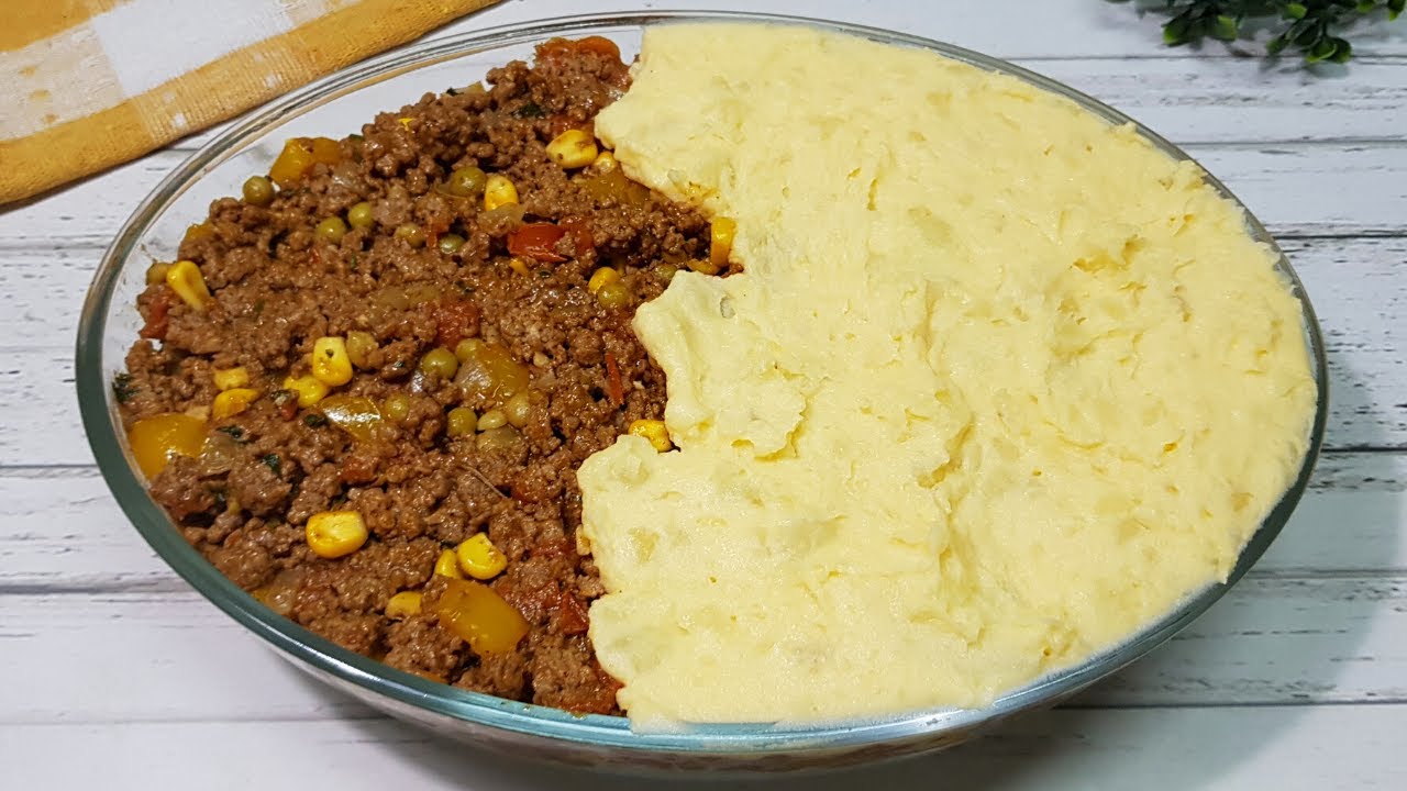 ALMOÇO/JANTAR COMPLETO | Receita com carne moída, arroz e batata