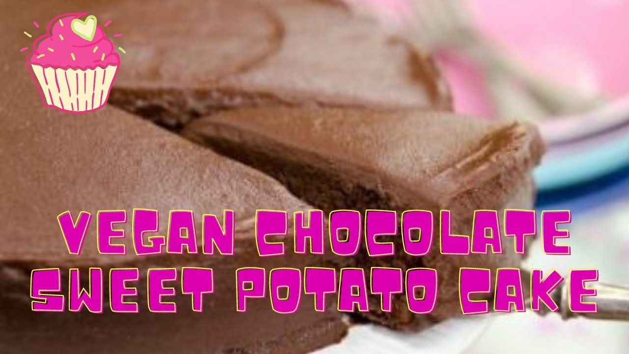 Vegan Chocolate Sweet Potato Cake! No oil! Healthy plant based dessert!
