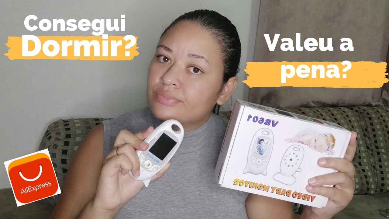 COMPREI Babá Eletrônica VB601 I CONSEGUI dormir?I  ALIEXPRESS I Unboxing I Sara Oliveira