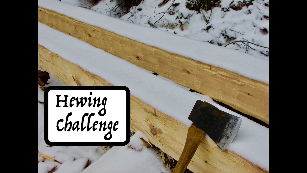 Hewing White Pine - 2019 Axe Cordwood Challenge