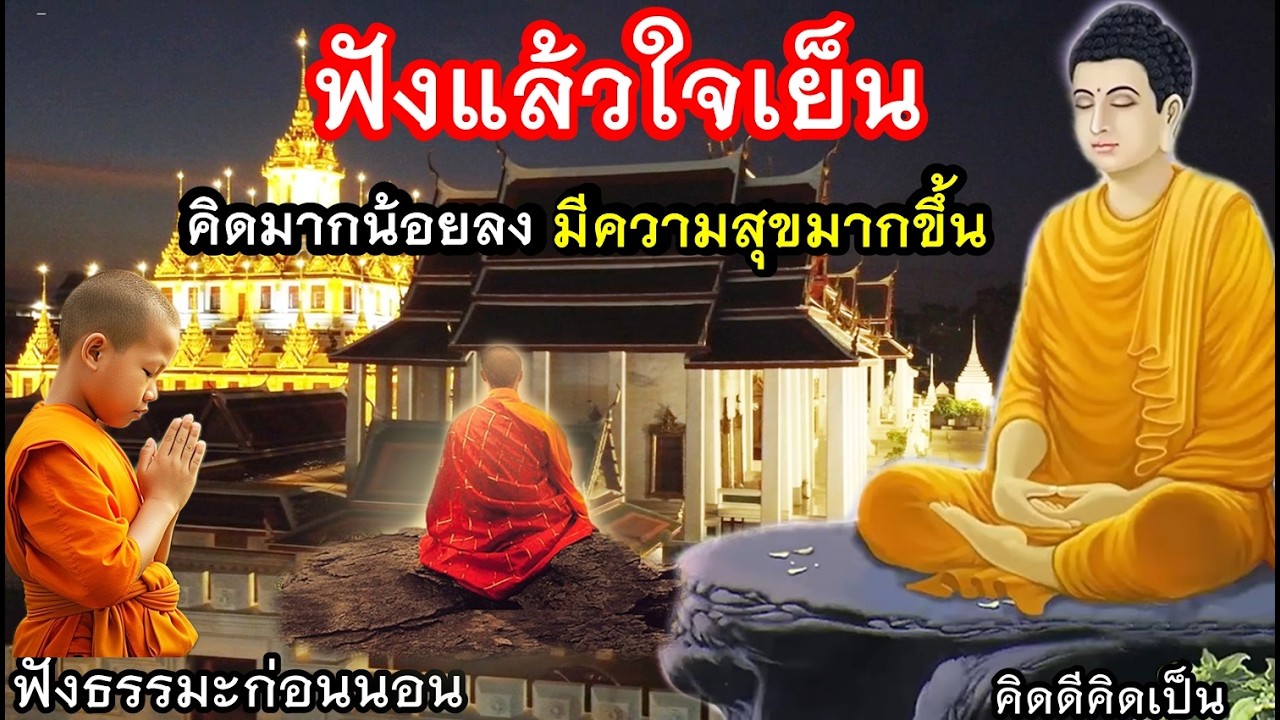 ฟังธรรมะก่อนนอน คิดมากน้อยลง สุขมากขึ้น🙏ใจสงบมาก(1448)16