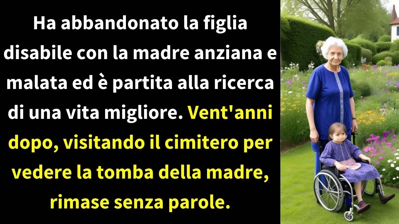 Ha abbandonato la figlia disabile con la madre anziana e malata ed è partita alla ricerca di una