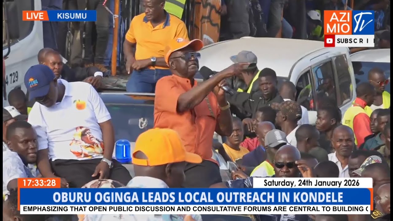 DRAMA! Oburu Odinga Leads HUGE Kondele Rally to Address Internal Rift