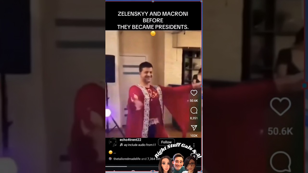 Zelensky and Macron Before They Were Presidents #Macron #Zelensky #Dancing #Viral #FunnyMoments