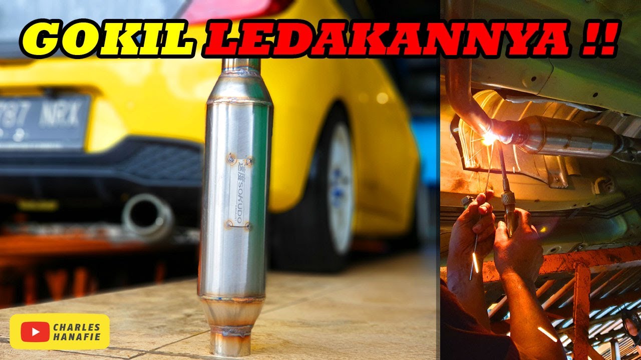 GANTI RESONATOR BRIO 2019 | SOKUDO EXHAUST | Oto Vlog  #brio #vloggerkepo #sokudo #carvlog