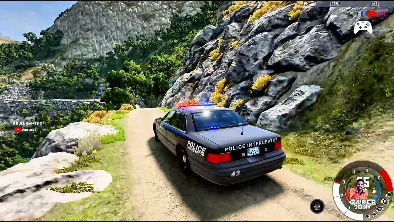 🔴BeamNG.drive  police interceptor car / Win / game /🔴 /Don't miss it watch the world Of E Bull Games