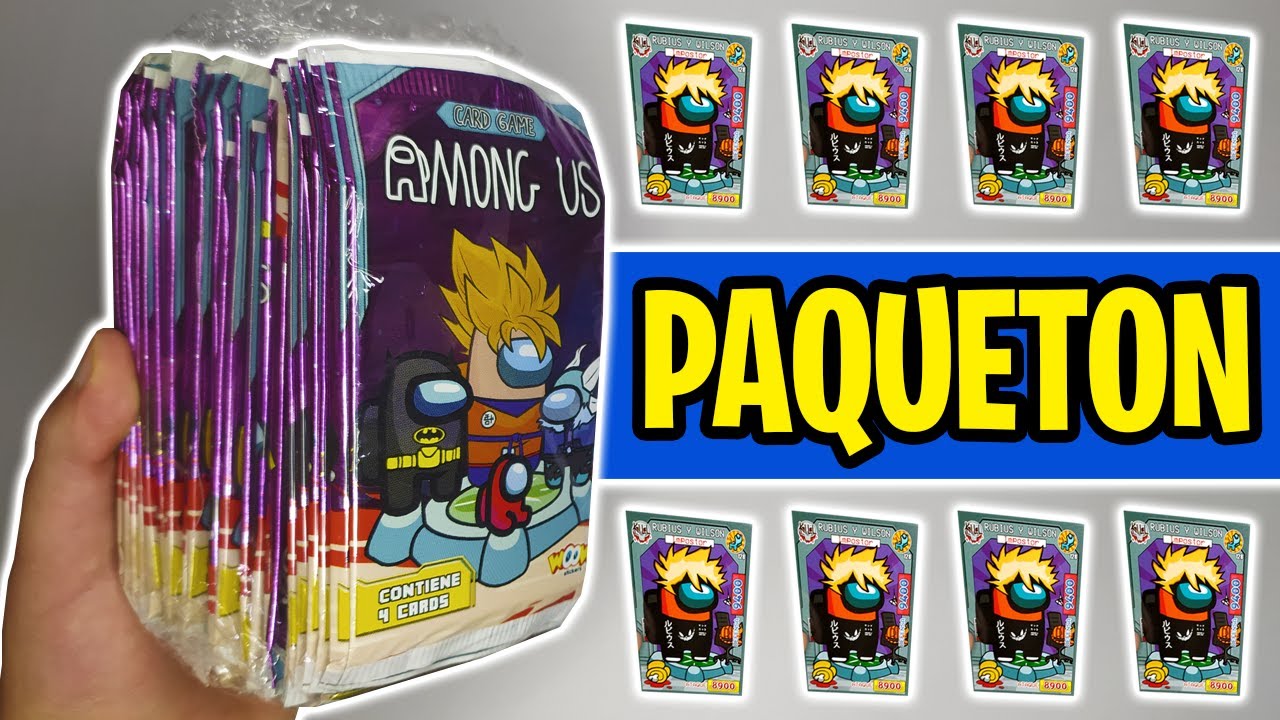 RUBIUS y WILSON??? - Abriendo PAQUETON de AMONG US Woow Stickers