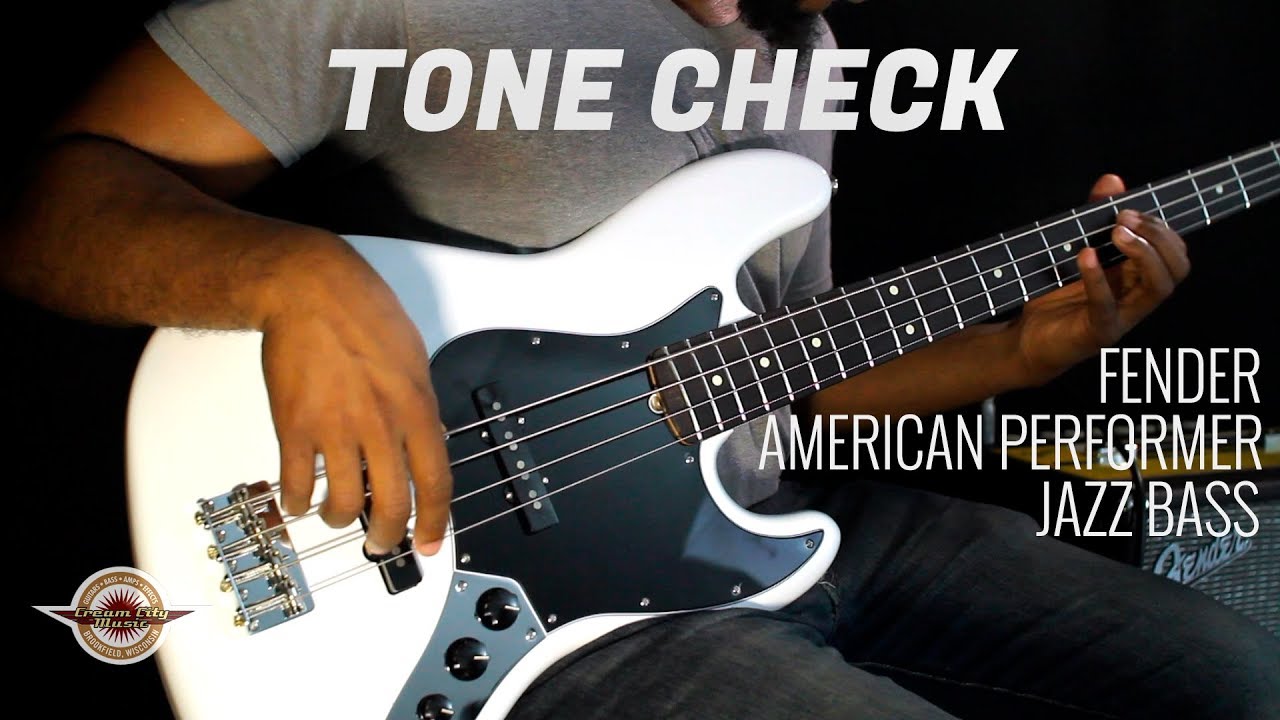 TONE CHECK: Fender American Performer Jazz Bass Demo NO TALKING