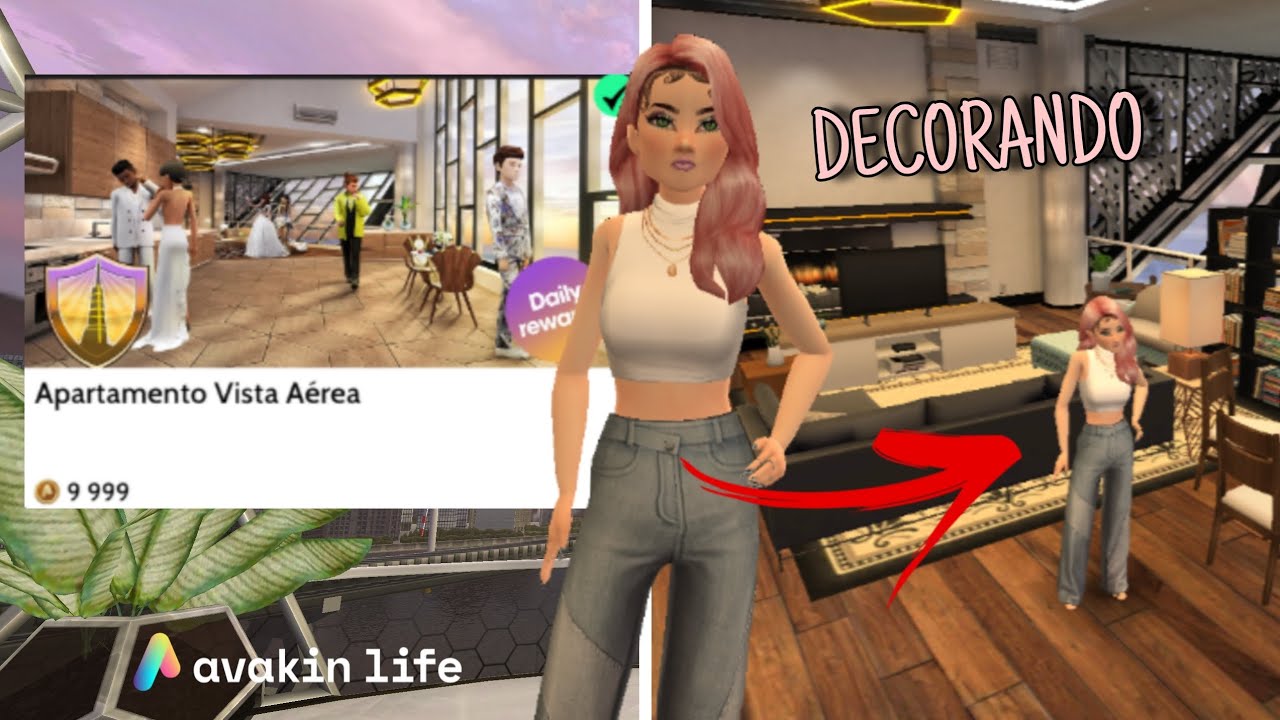 DECORANDO: APARTAMENTO VISTA AÉREA NO AVAKIN LIFE!!! A MELHOR DECORAÇÃO QUE EU JÁ FIZ 