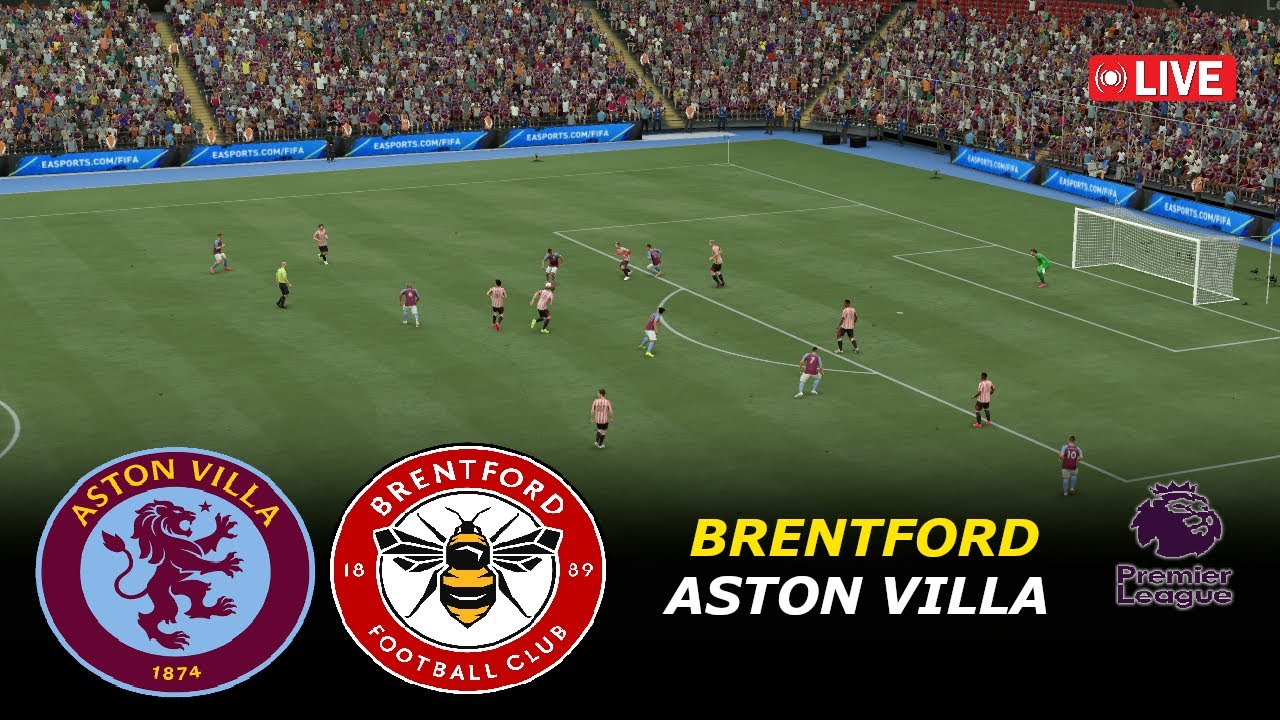 🔴Aston Villa vs Brentford Live | Premier League 2025/26 | eFootball Pes21 Simulation