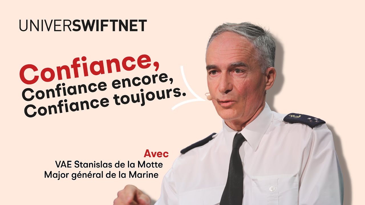 Le Major Général de la Marine parle de confiance à des trésoriers d'entreprise