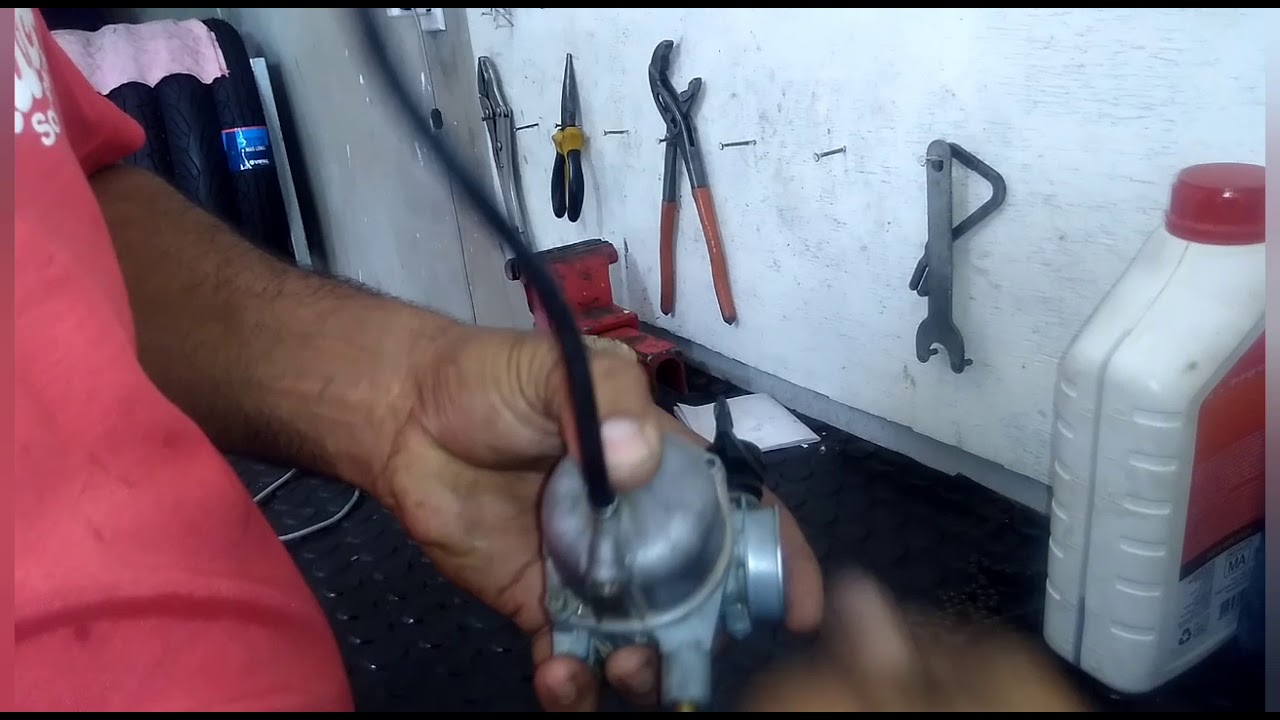 carburador pop 100. como desmontar e limpar.