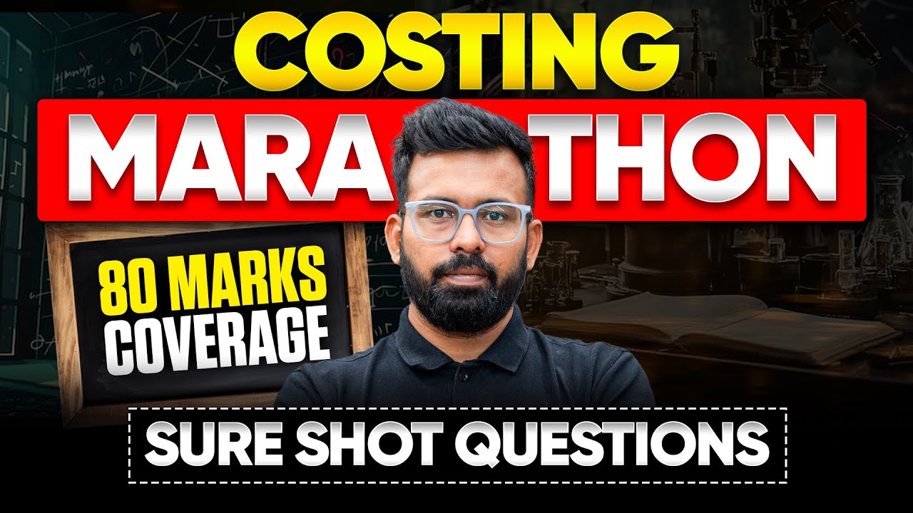 5+ Hours Non-Stop Costing Marathon | 80 marks Coverage | CA Inter Sep 2025 | CA Rahul Panchal