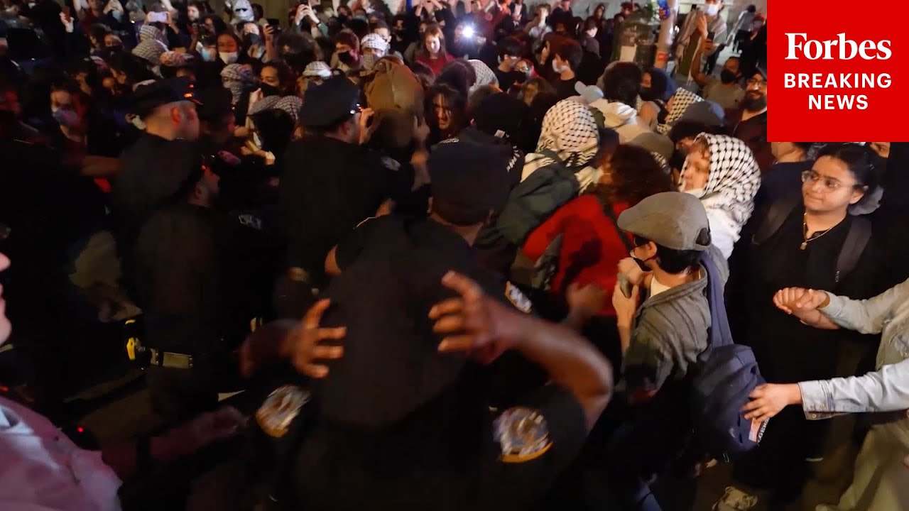 SHOCKING VIDEO: NYPD Arrests Anti-Israel Demonstrators After Columbia University Library Takeover