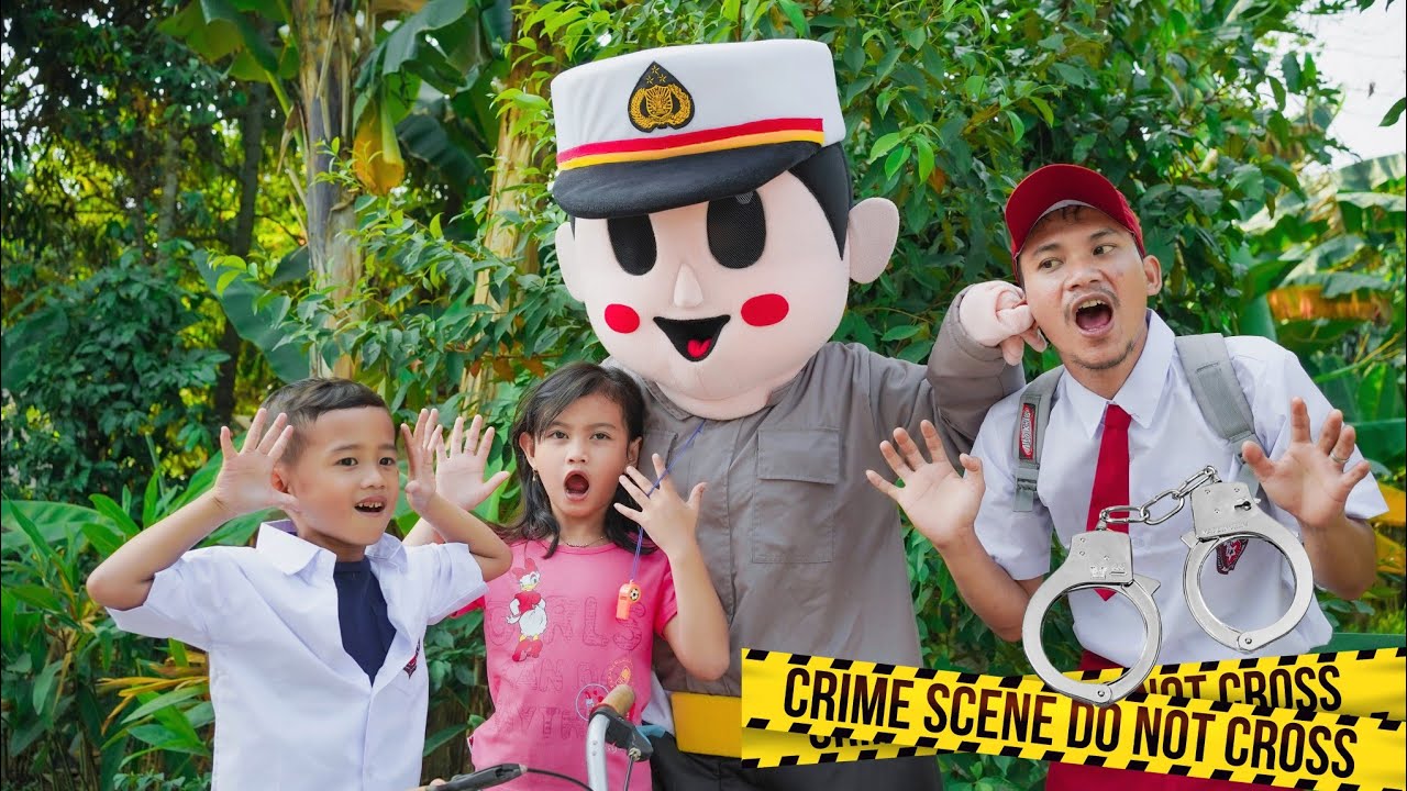 BADUT JADI POLISI 👮 Tangkap Anak Buang Sampah Sembarangan 🥵 | Ali vlog