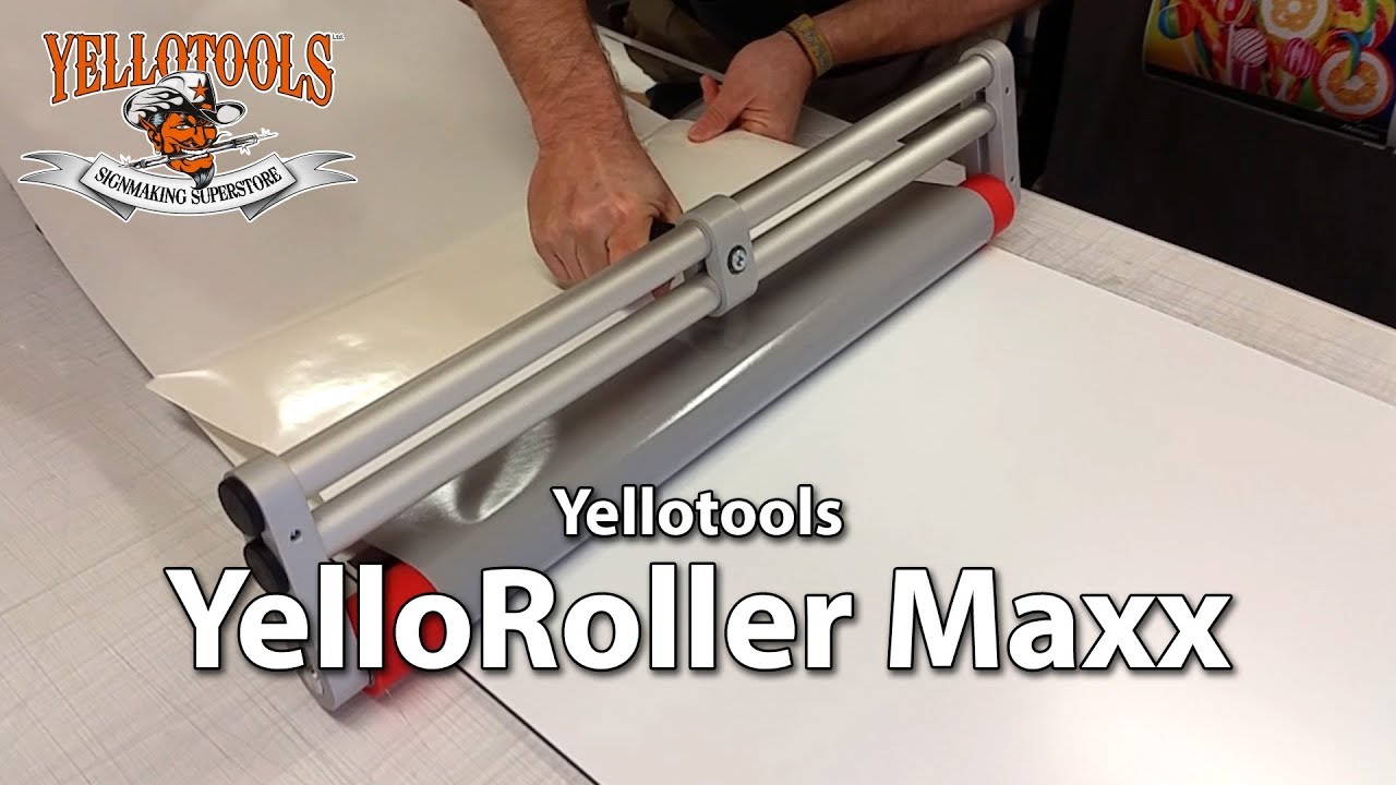 Yellotools YelloRoller Maxx - XXL Andruckroller | Werbetechnik Werkzeug