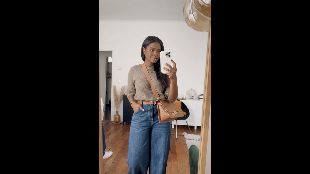 Outfit of the day 🤎 Le jean parfait I #ootd #autumnoutfit #falloutfit #shorts