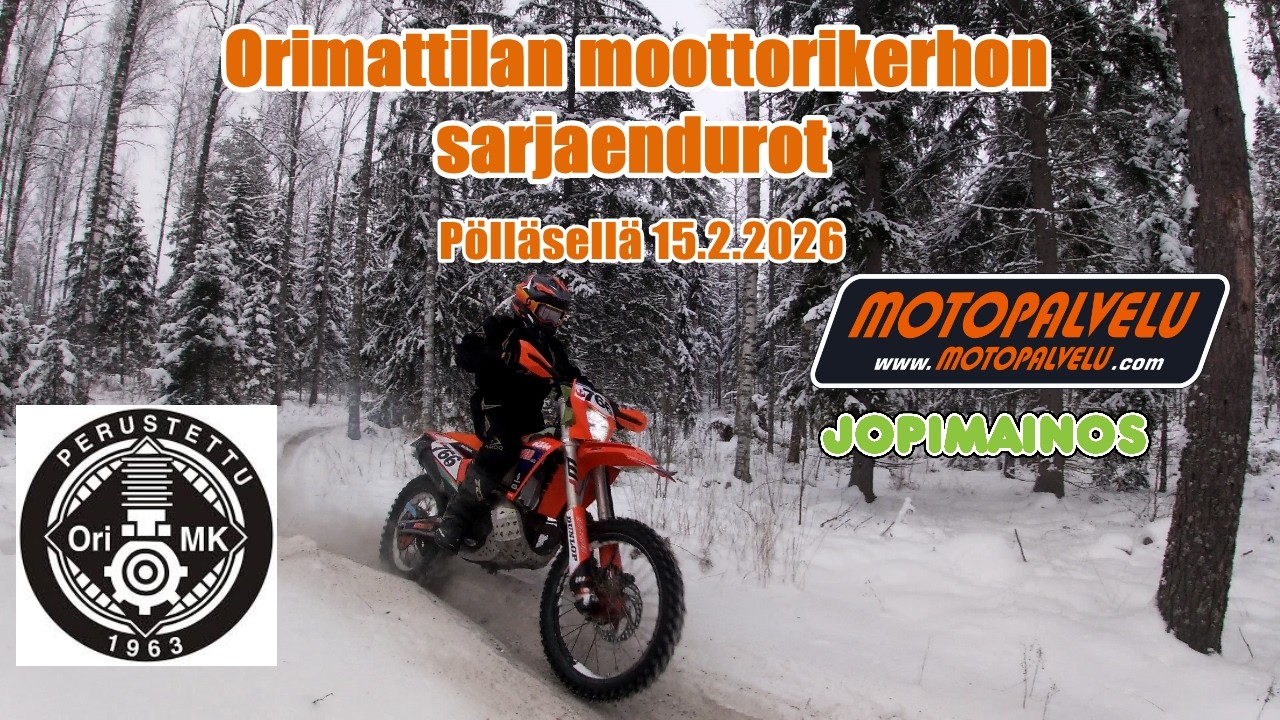 Orimattilan moottorikerhon sarjaendurot 15.2.-26