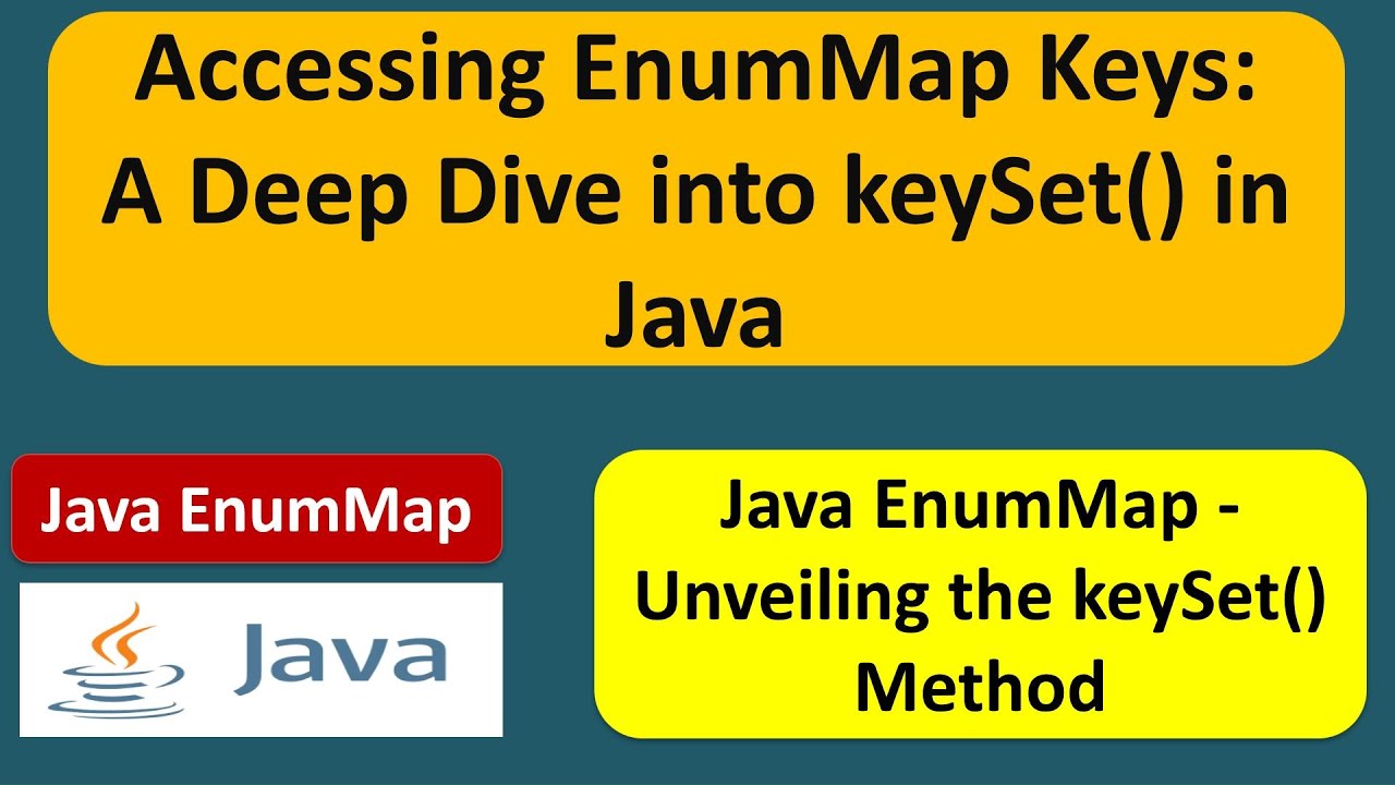 Accessing EnumMap Keys: A Deep Dive into keySet() in Java | EnumMap in Java