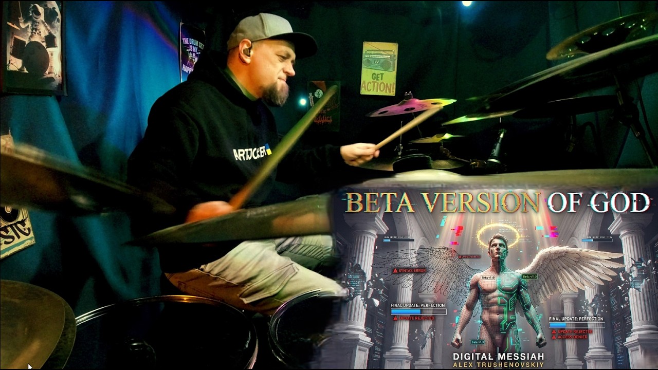 BETA VERSION OF GOD — Digital Messiah (album) | AI Music + Live Drums by Alex Trushenovskiy