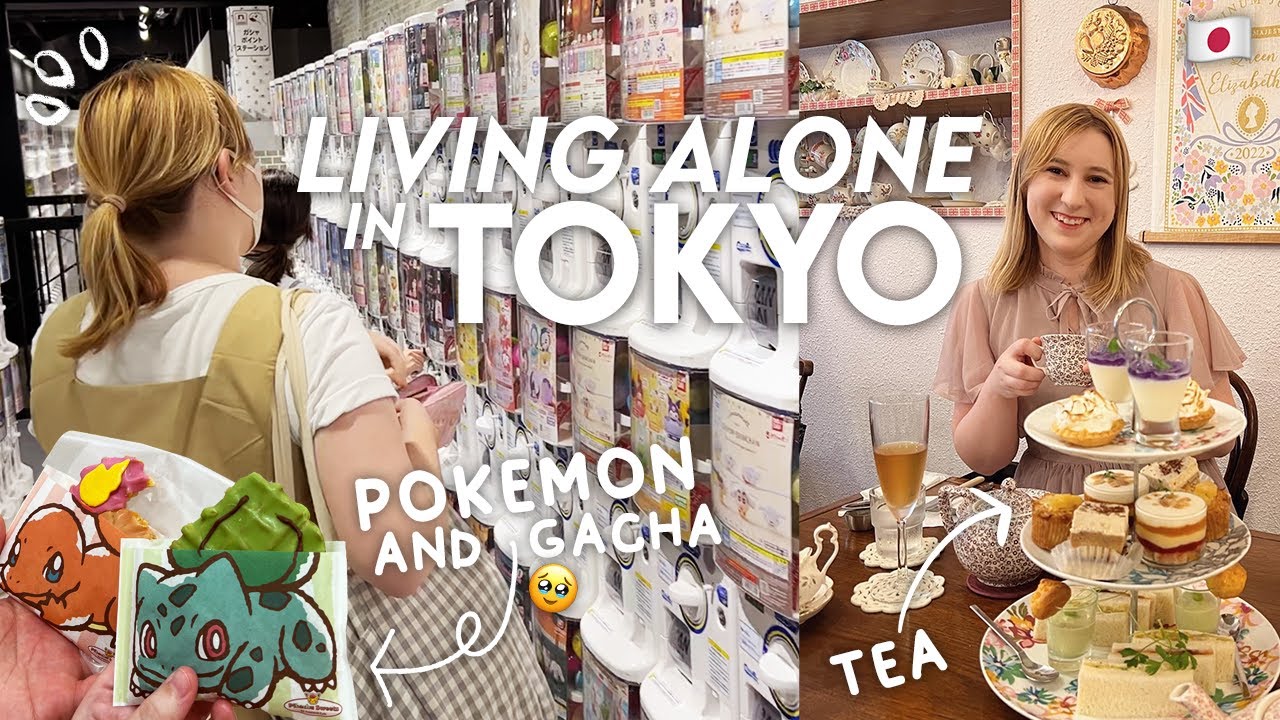 living in japan 🇯🇵 |  anime mall (gachas 💸) shopping trip, afternoon tea + my dream...? ☁️