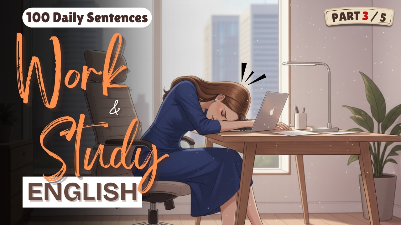 500 English Sentences for Daily Life | Work & Study English Speaking Practice #dailyenglishpractice