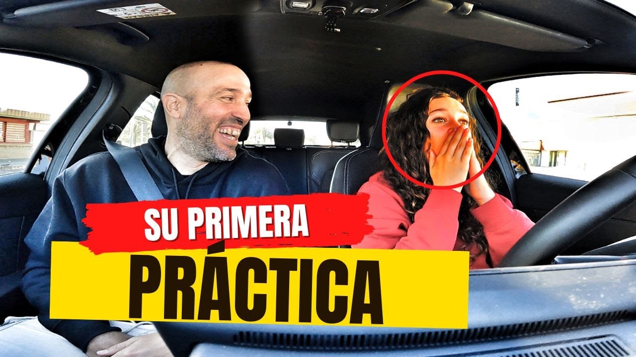 Su PRIMERA PRACTICA de CONDUCIR rodeados de TRAFICO