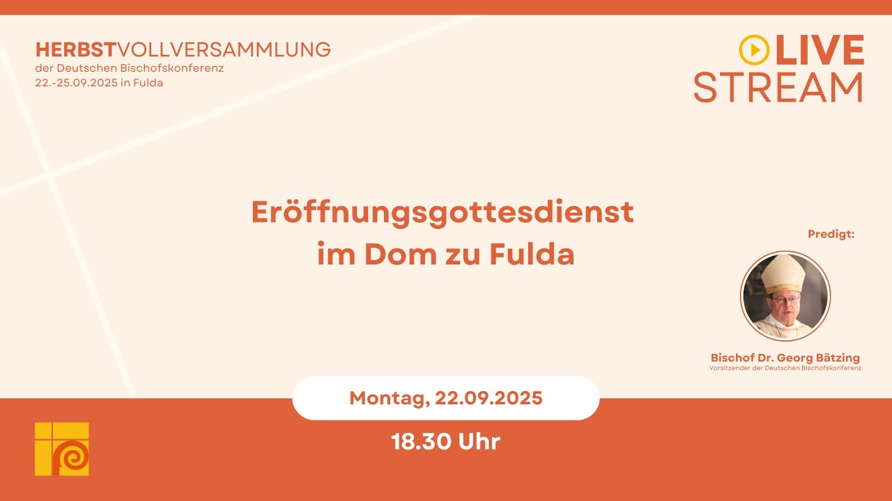 Eröffnungsgottesdienst der Vollversammlung im Dom zu Fulda | 22.09.2025 - 18.30 Uhr