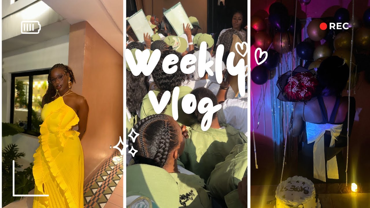 Weekly Vlog | NYSC edition|Spending time with Family and friends | DIY birthday photoshoot