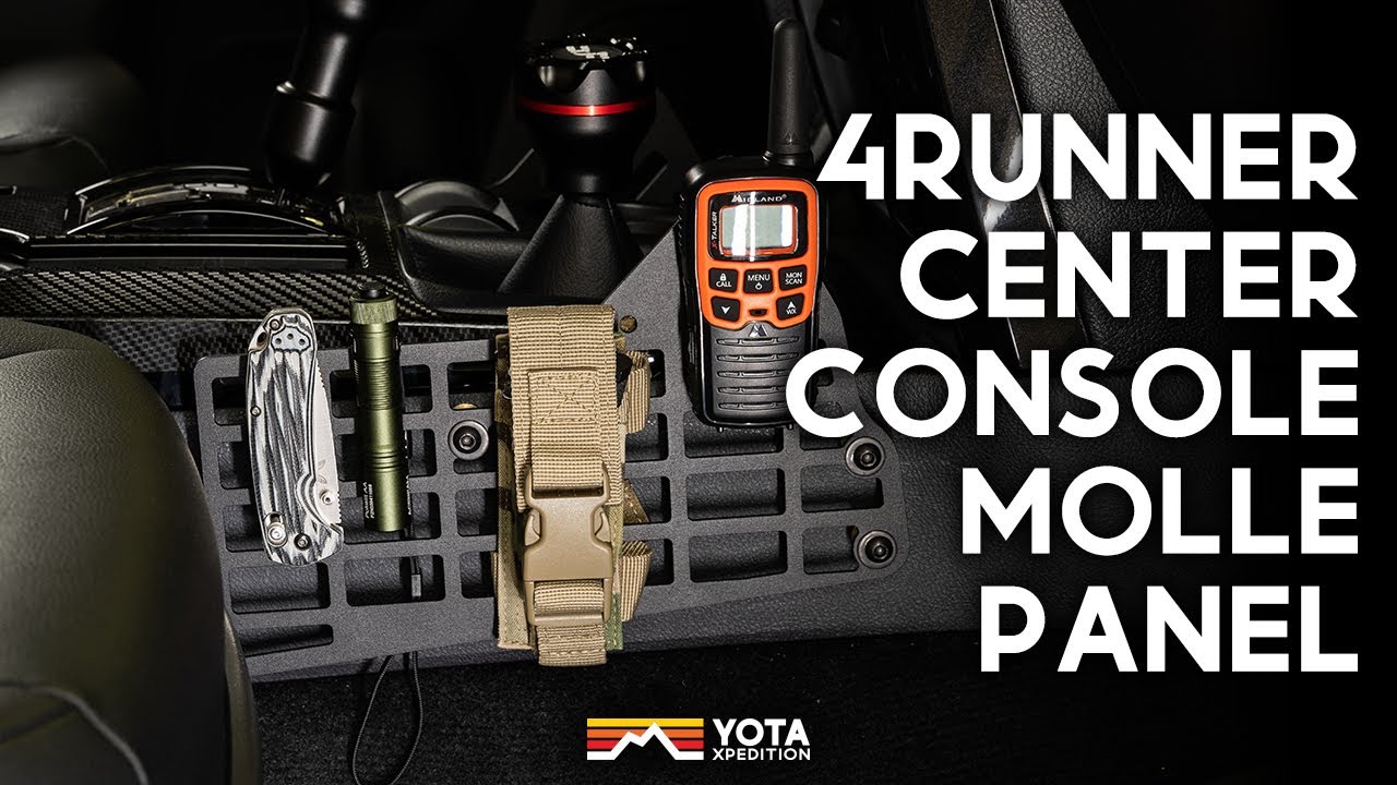 4Runner Cali Raised LED Center Console Molle Panel Install