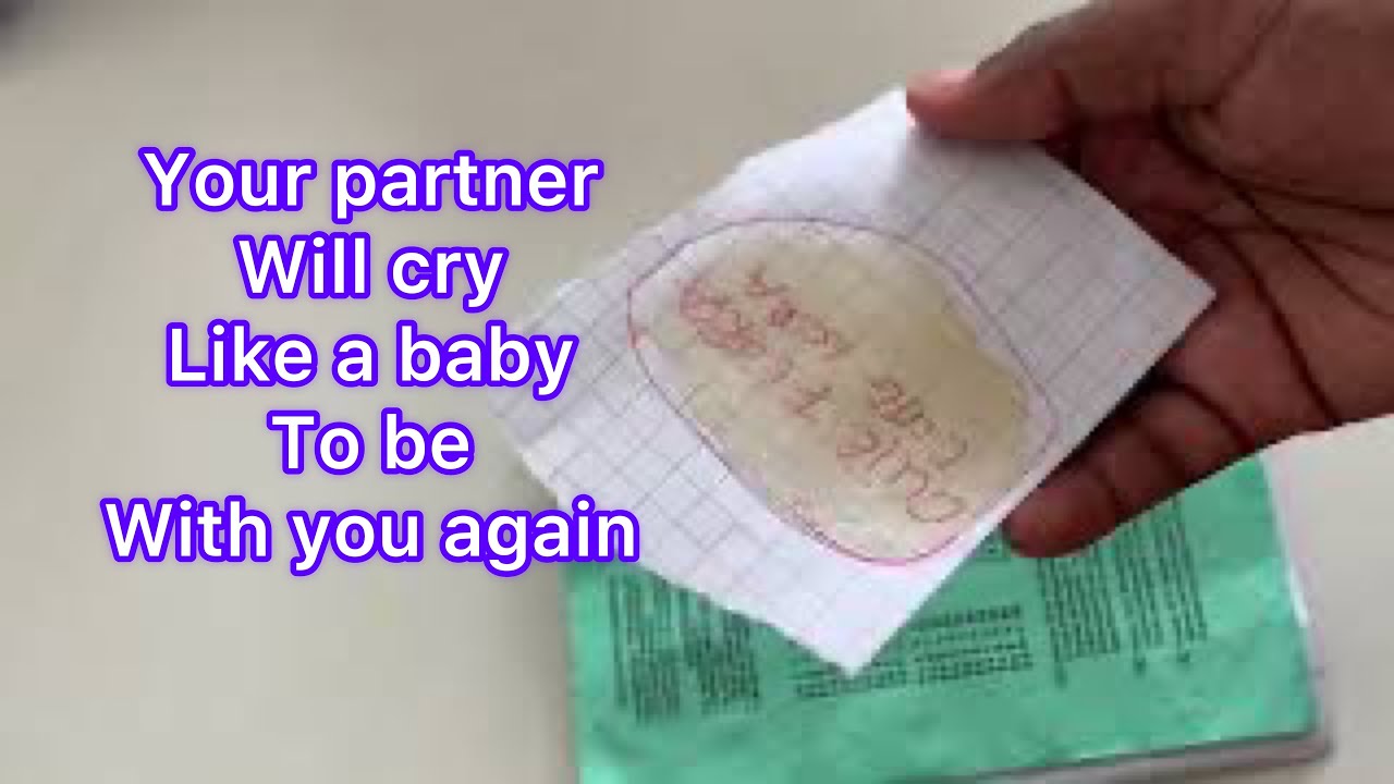 Spell to make a specific person come back and falling in love again ...