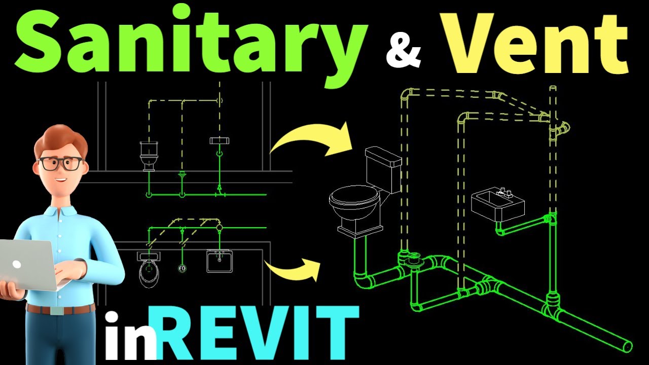 Сантехнические и вентиляционные трубопроводы для начинающих в Revit MEP