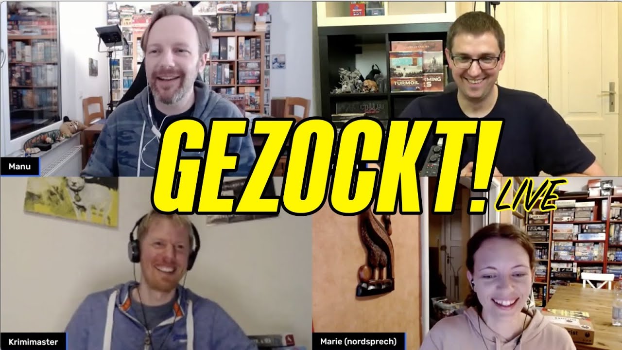Vier wollen doch nur spielen - Ben, Steph, Manu & Marie: Flamecraft, Council of Shadows, Atiwa uvm