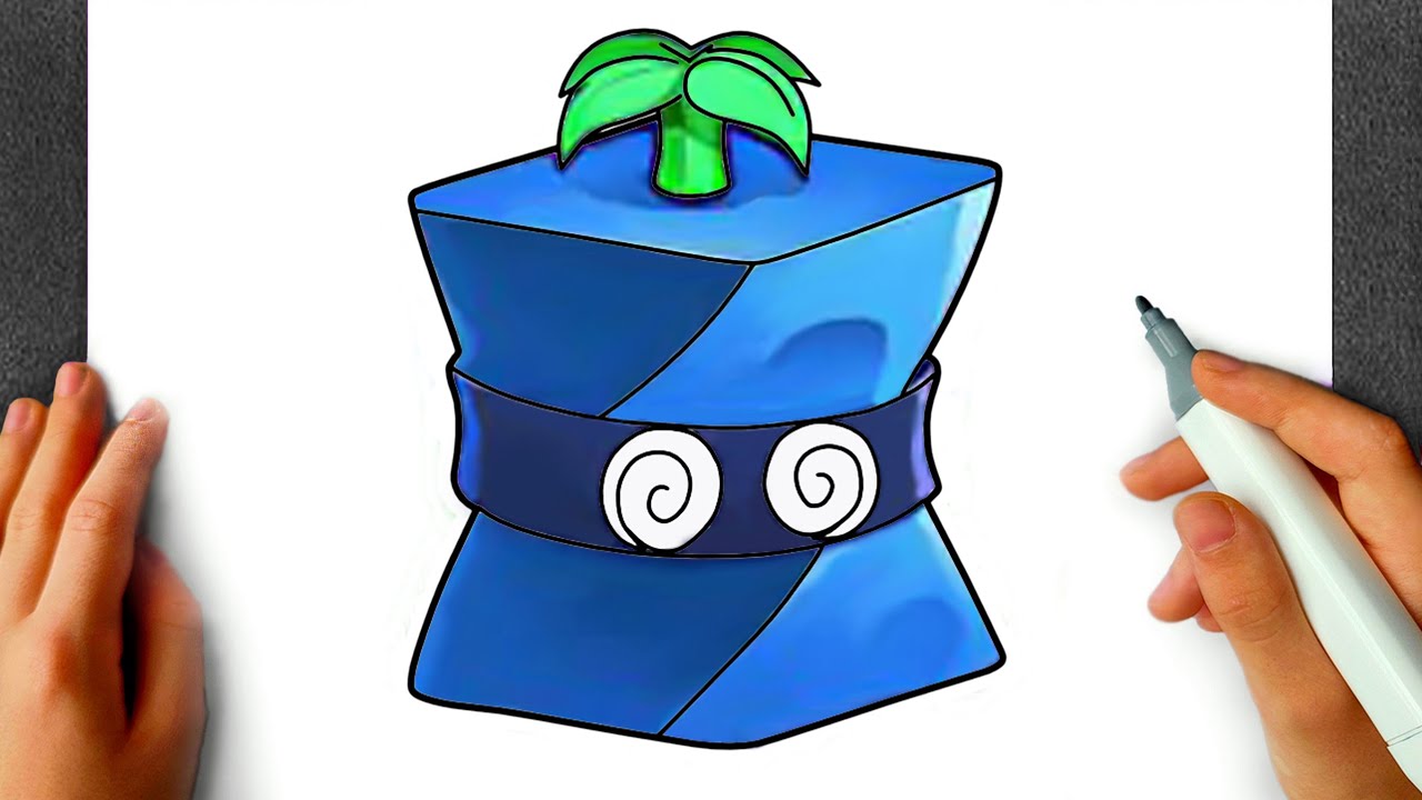 How to Draw SPIN Fruit / Roblox Blox Fruits
