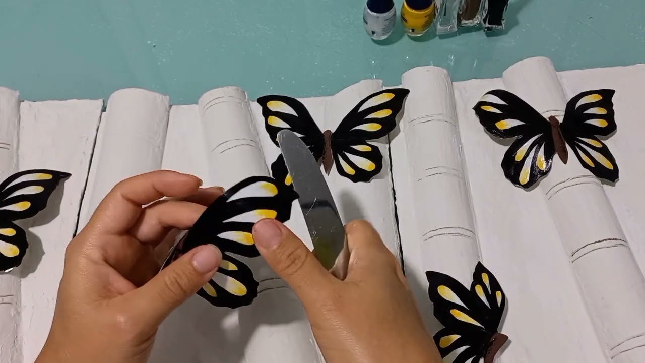 Cuadro de BAMBÚ con tubos de Cartón
