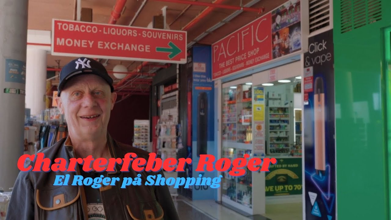 Charterfeber Roger på Shopping