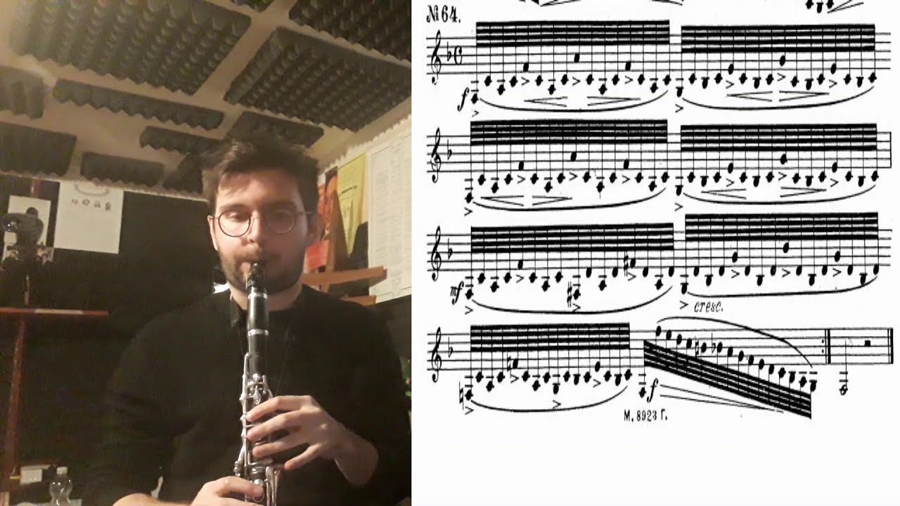F. Kroepsch n.64 from 416 Progressive daily studies for clarinet
