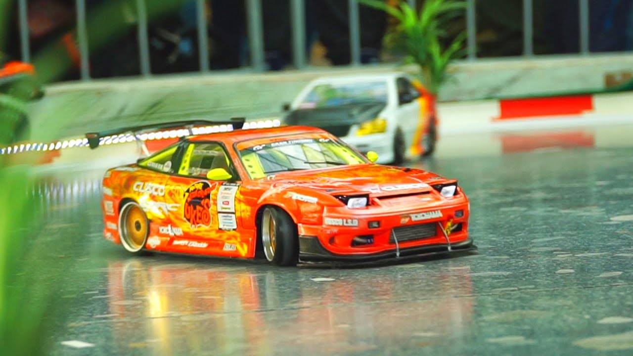 RC DRIFT CAR RACE MODELS IN DETAIL AND MOTION! SCALE 1:10 DRIFT CARS