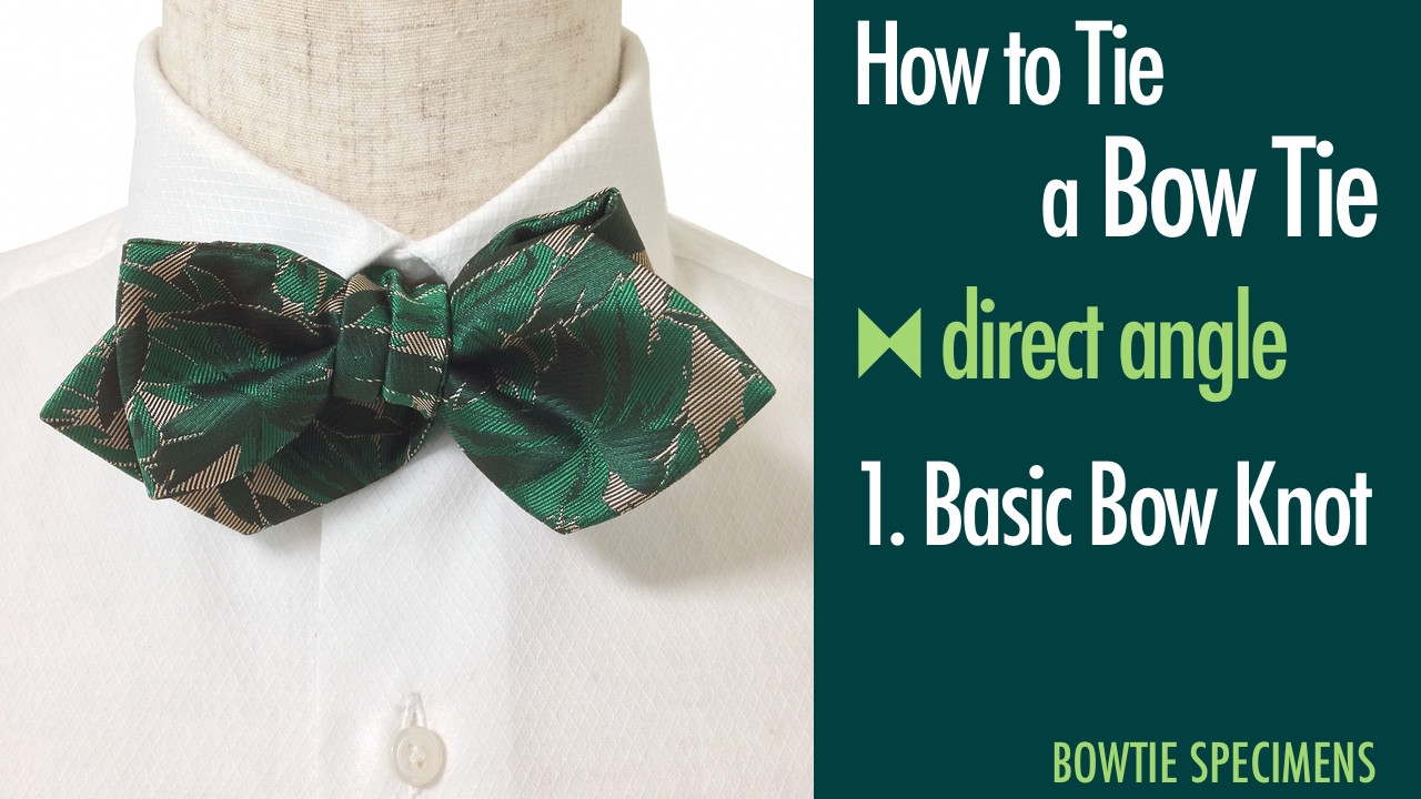 How to Tie a Bow Tie/1.Basic Bow Knot direct angle/BowTie Specimens